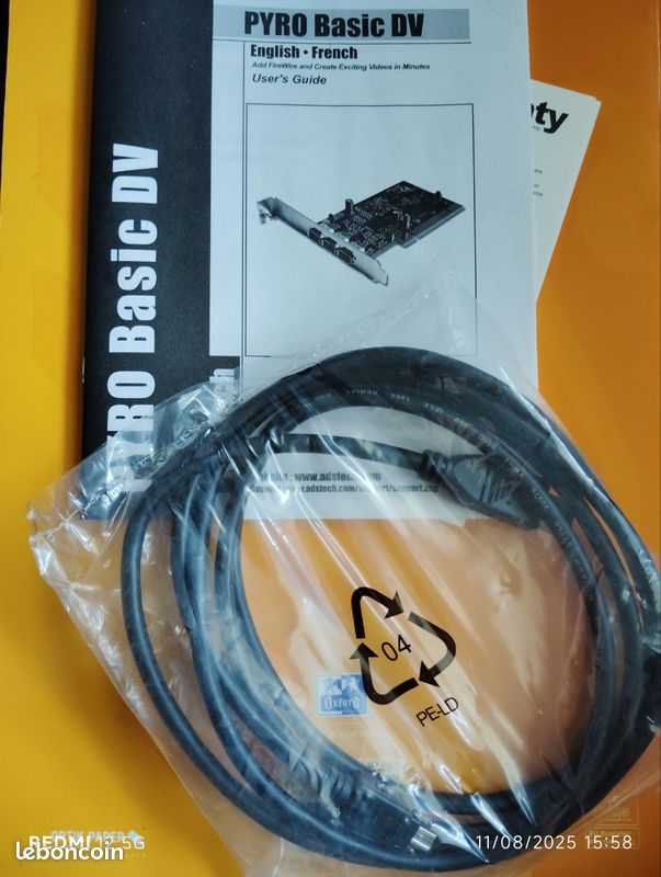 Carte d'acquisition ADS Technologies API‑1394DV‑PCI FireWire