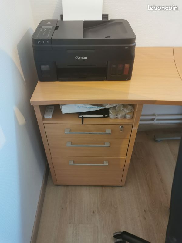 Bureau d'angle avec caisson (image 6)