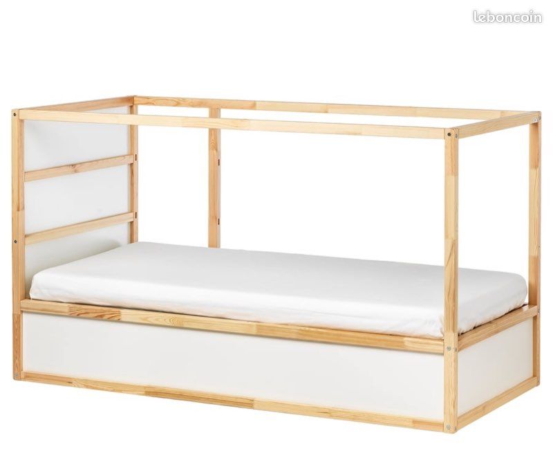 Lit Réversible IKEA KURA 90*200 avec matelas MALVIK (option) (image 3)