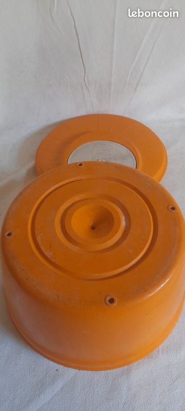 Essoreuse à Salade Moulinex Vintage – Couleur Orange (Plastique, Années 70)