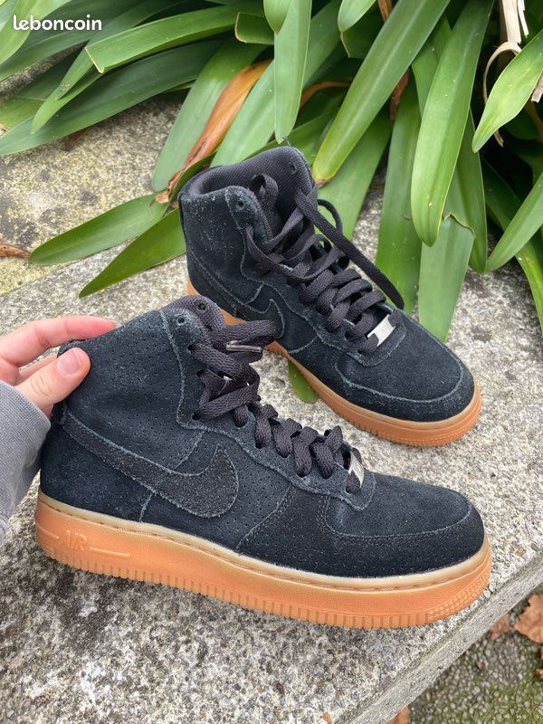 07 Lv8 Suede Noir Air Force Daim Noir Nike Air Force High '07 LV8