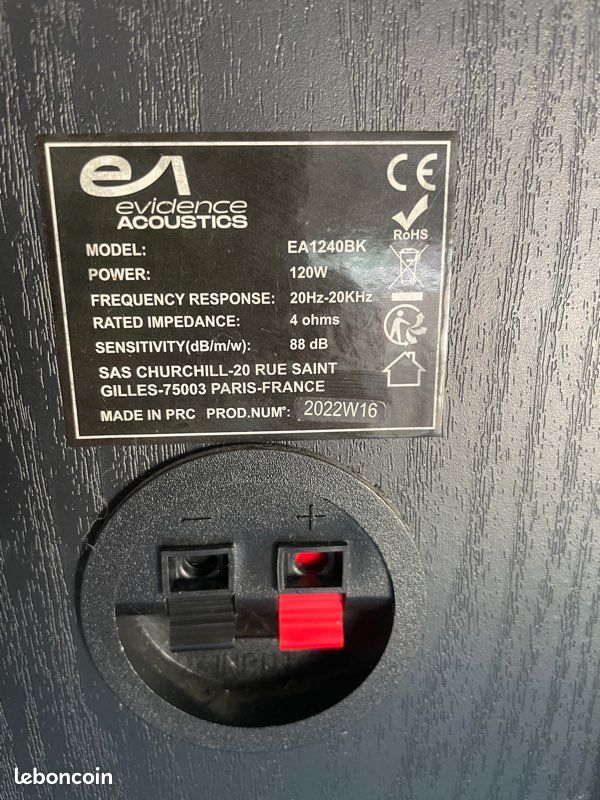 Ensemble Home Cinéma Évidence Acoustique + ampli Bluetooth 7.2 – 1100 W (image 4)