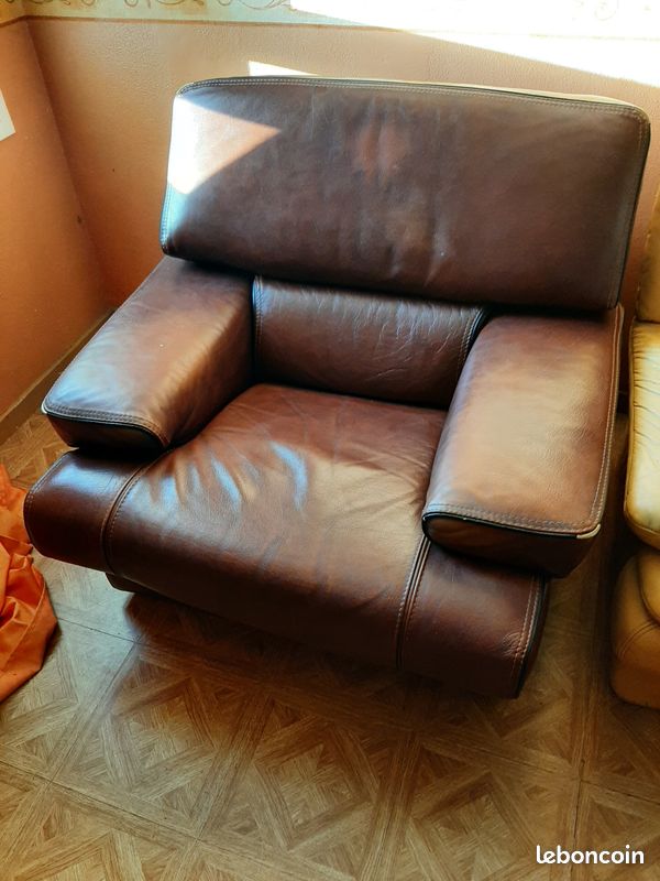 Fauteuil cuir (image 1)