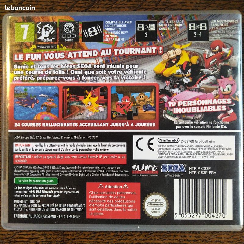 Nintendo DS Sega All-Stars Racing (image 2)