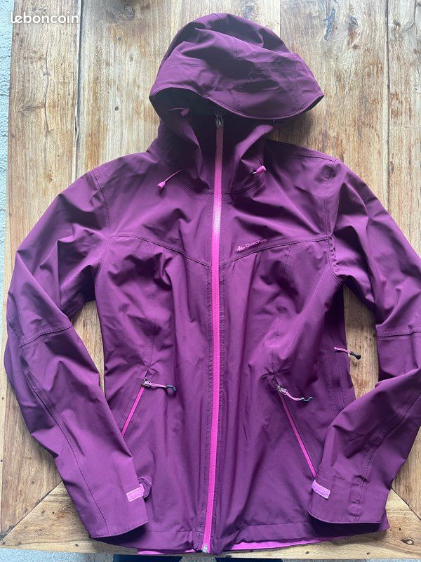 Veste de randonnée imperméable femme, NH500 violet QUECHUA | Decathlon