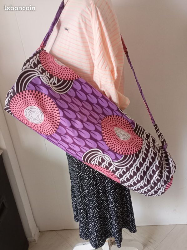 Sac à Tapis De Yoga GAIAM En Toile Rose Vif - Fermeture Snap