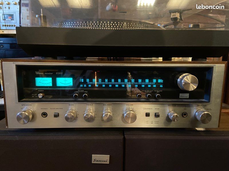 Panneau Arrière (facade) Pour Ampli Sansui 6060 – Vintage Hifi, Pièce Détachée F9