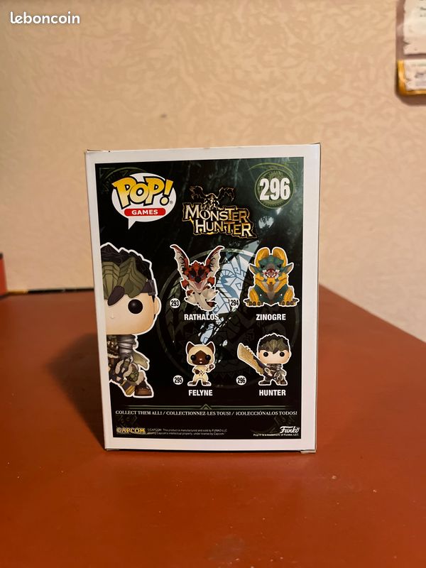 Figurine Funko Pop Chasseur/Hunter #296 Monster Hunter – très bon état – Prix négociable (image 5)