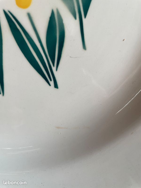 Plat Digoin Sarreguemines « Renoncules » 30cm (image 6)