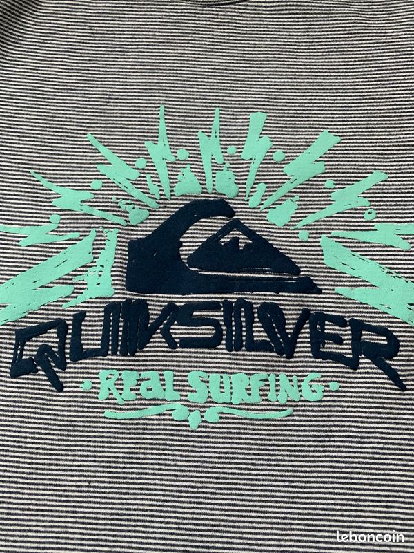 Tee shirt - Quiksilver - taille 12 ans - bon état (image 2)
