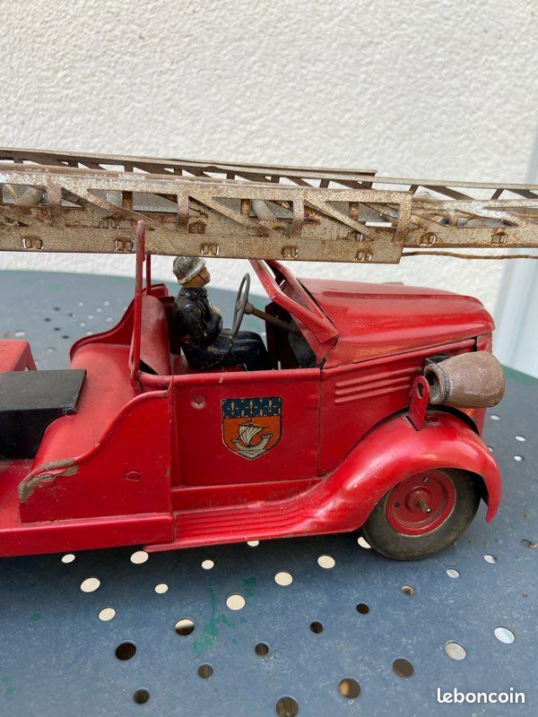 JOUET ANCIEN TOLE Camion Vebe Pompier EUR 171,00 - FR