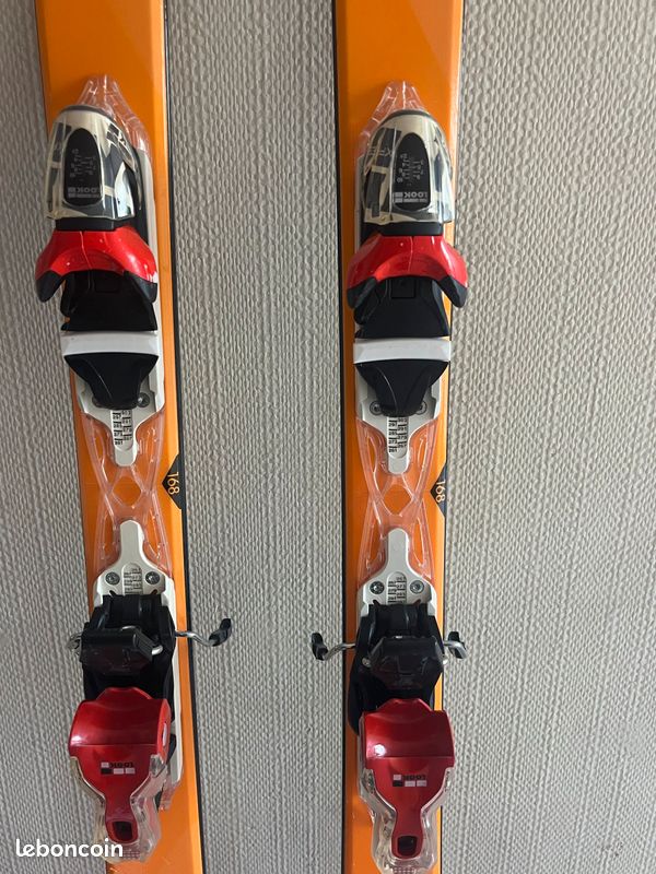 Ski Rossignol Temptation 75 – 160 Cm – Avec Fixations – Occasion – Blanc