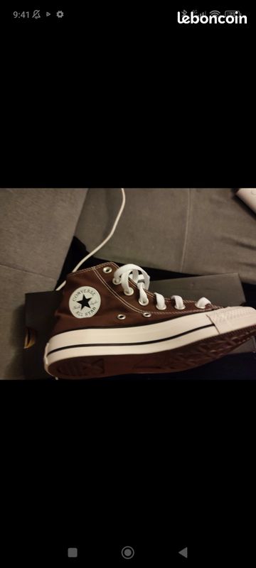 Converse All Star montante marron Fille Unisex Taille 36 (image 1)