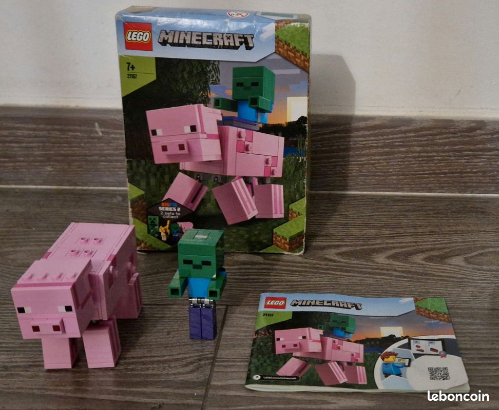 Lego Pig Minecraft Lego 21157 Lego Minecraft 21157 BigFig Pig With