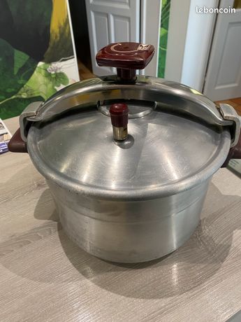 COCOTTE MINUTE SEB 8 Litres orange en aluminium vintage/anc 64,99