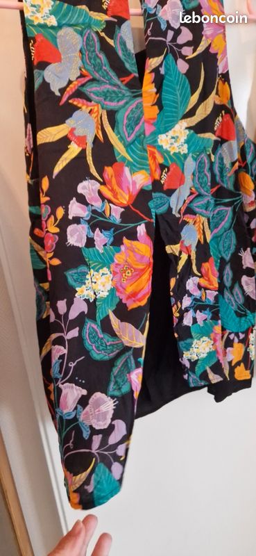 Tunique Blouse Bermudes - Taille 44 - Multicouleur - Viscose - Manches 3/4 - Occasion Très Bon État