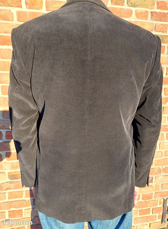 Veste en velours noire ~ T.48 (image 2)
