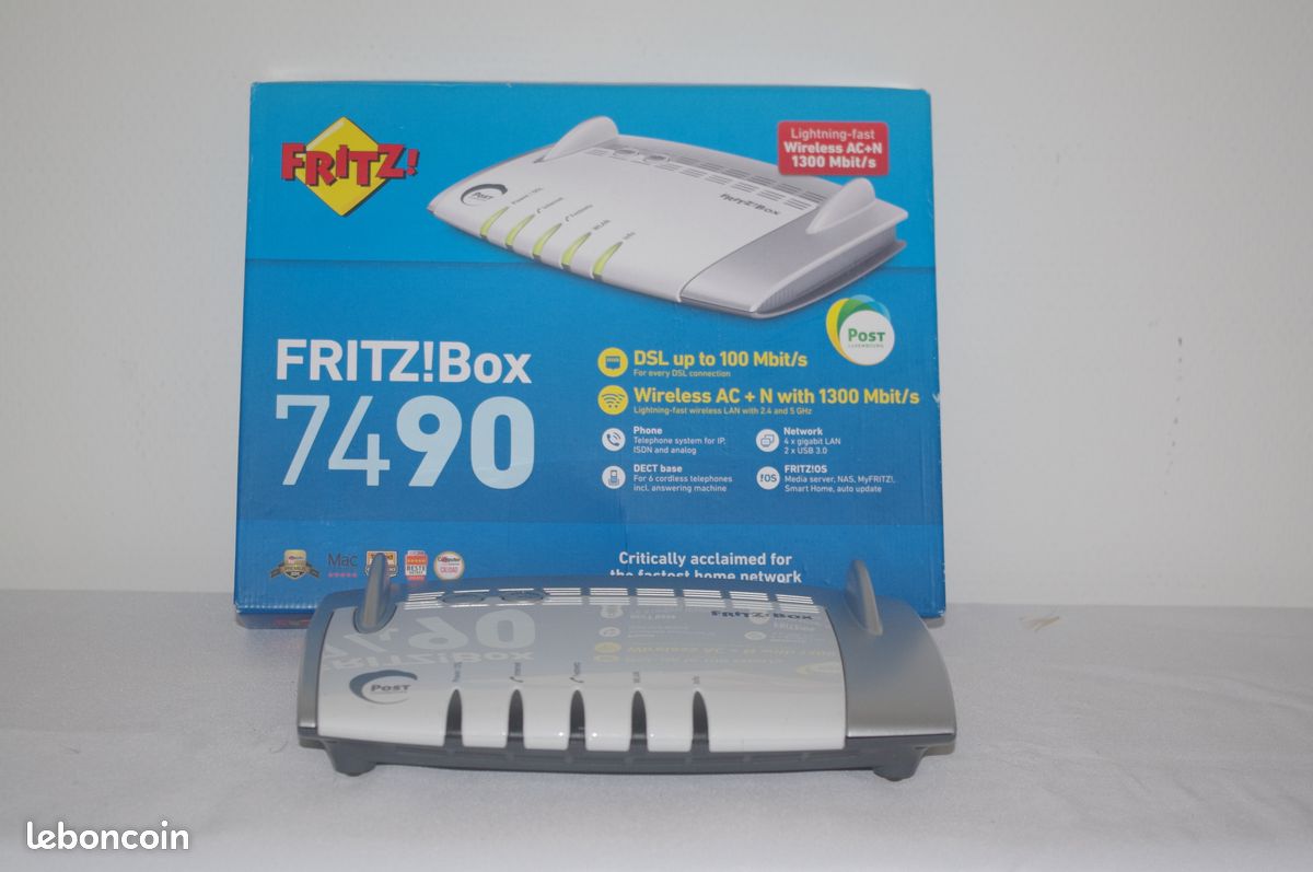 Modem Routeur NordnetBox V5500, Blanc, 4 Ports LAN, ADSL, Très Bon état