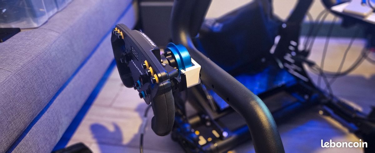Support Mural Pour Volant De Course - Dégagement Rapide QR2 Compatible Fanatec - Neuf