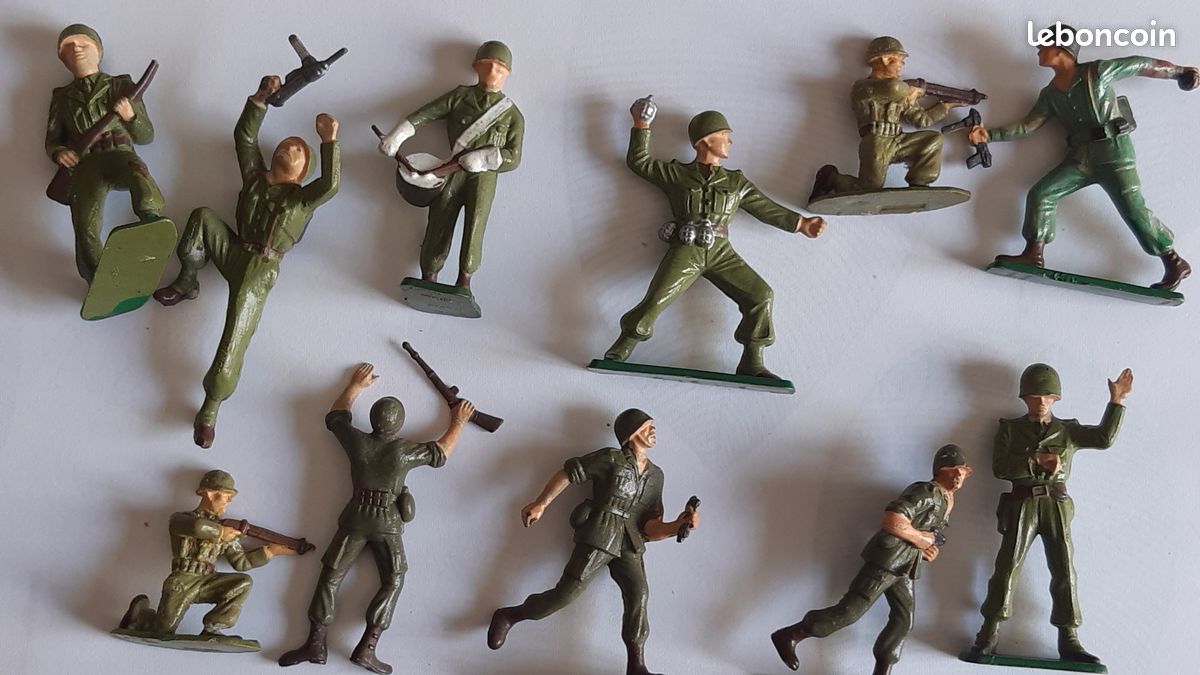885S Vintage Starlux France Soldat Napoléon Chevau Léger Berg Figurine Plastique