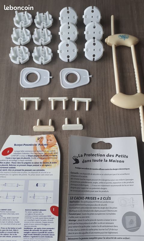 Sécurité enfants 17 cache prises bloque poignée Équipement