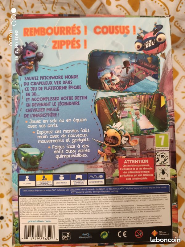 Collector Sackboy PS4 – Neuf Sous Blister – Sony PlayStation 4