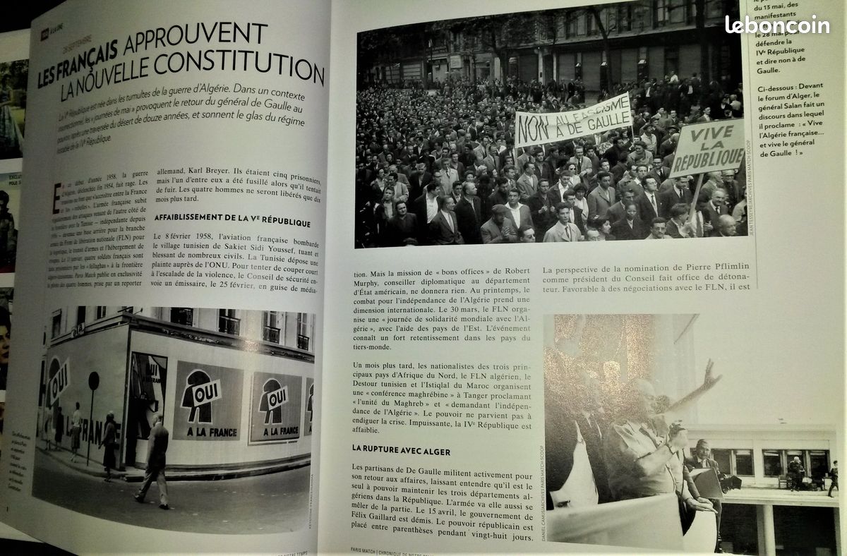 Livre Paris Match Chronique de notre Temps : 1958 - De Gaulle TBE (image 5)