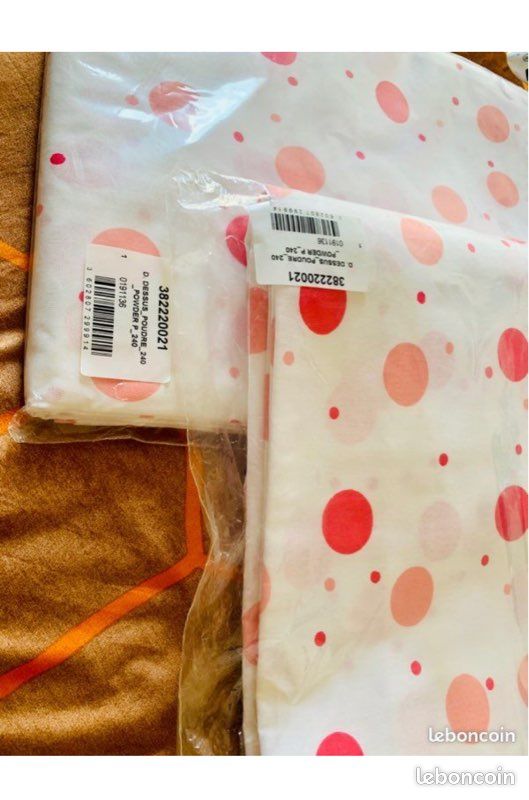 2 draps plats 2,40 x 2,40 coton Damart Neufs - jamais utilisé (image 2)
