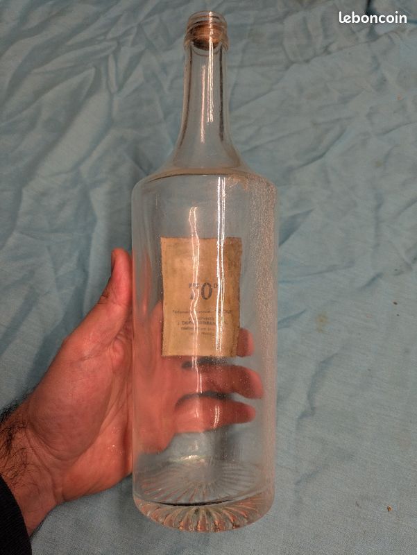 Ancienne bouteille d'eau de Cologne l'Etoile années 1920 (image 5)