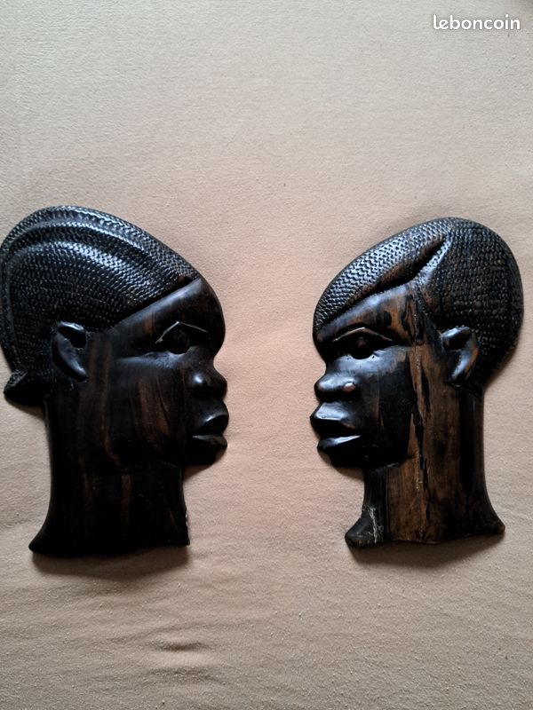 Sculpture têtes africaines (image 1)