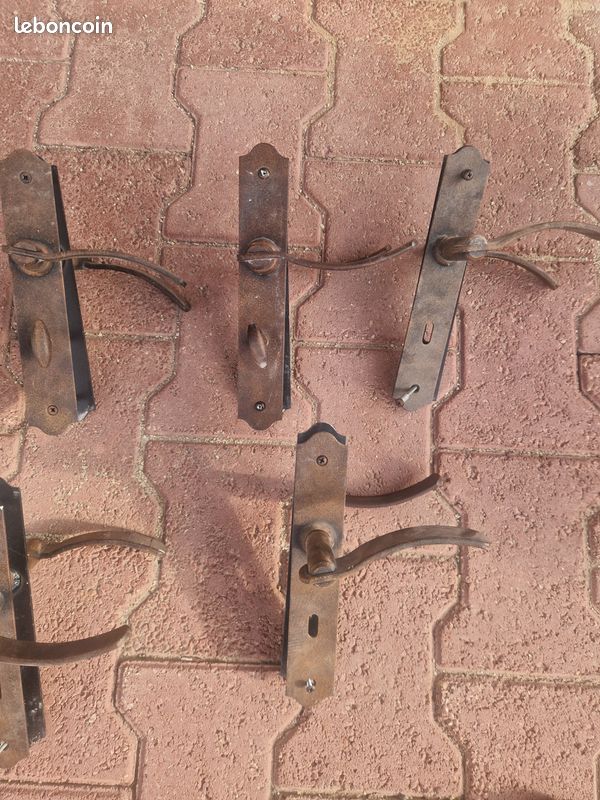 Lot de poignée de porte façon fer forgé comme neuve (image 6)