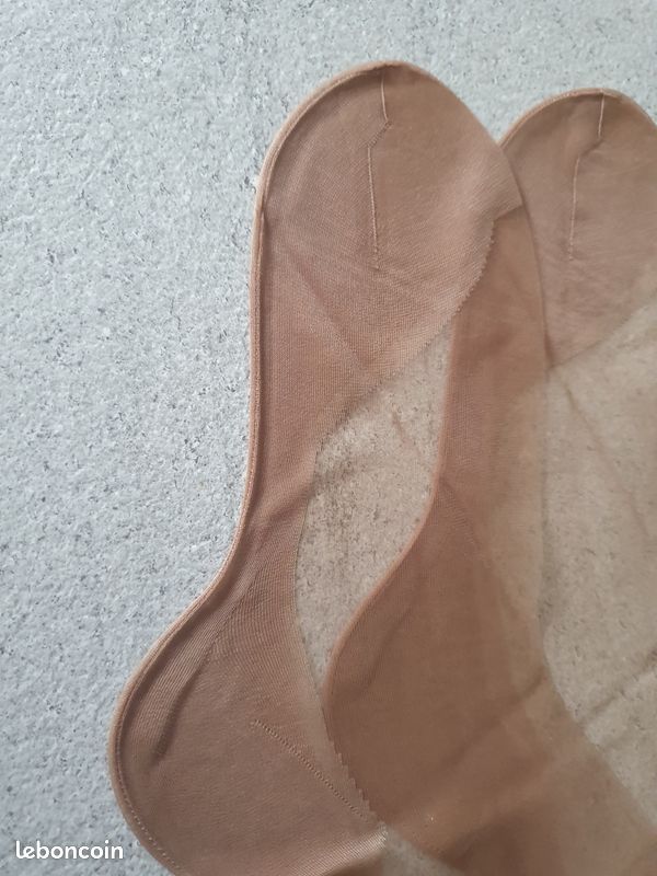 Lot de 10 paires de bas couture nylon vintage années 60 Taille 2 (image 8)