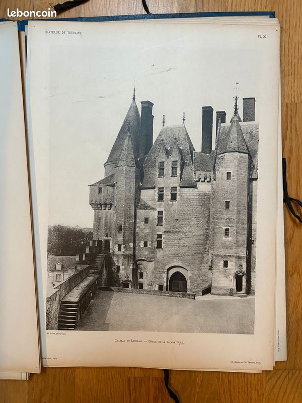 Recueil "Châteaux de France" - Intérieurs et Extérieurs - Touraine Hector Saint Sauveur (image 10)