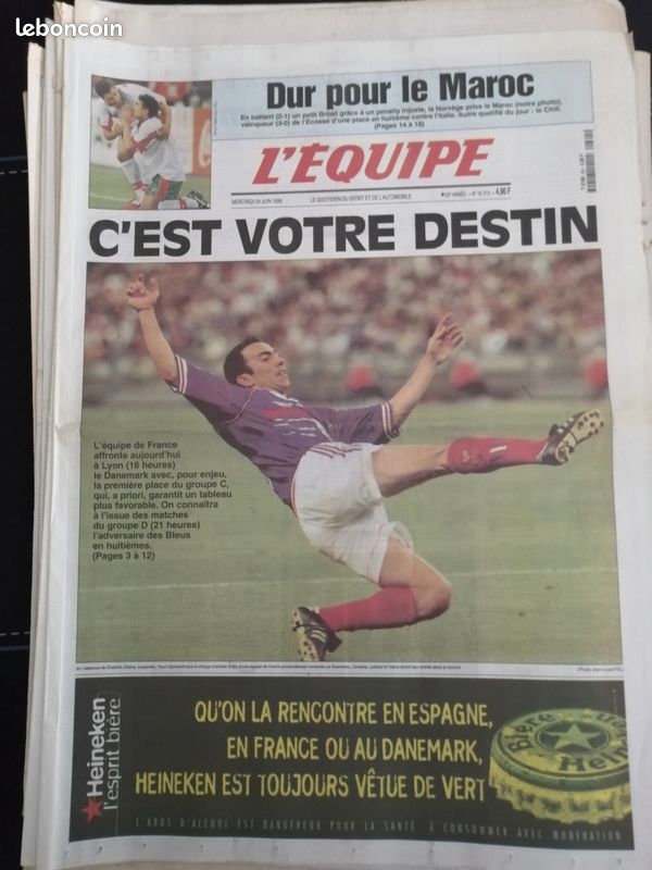 Une de L'Équipe datée du 29 juin 2025