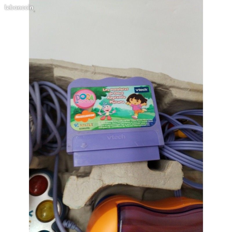 Jeu éducatif VSmile Dora L'Exploratrice - Version 2005 - Très Bon état, Complet Avec Boîte Et Notice