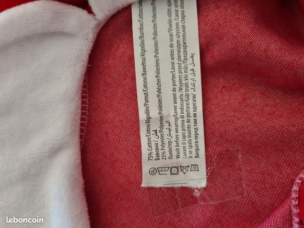 Pyjama bébé fille Noël rouge 80 cm (image 5)