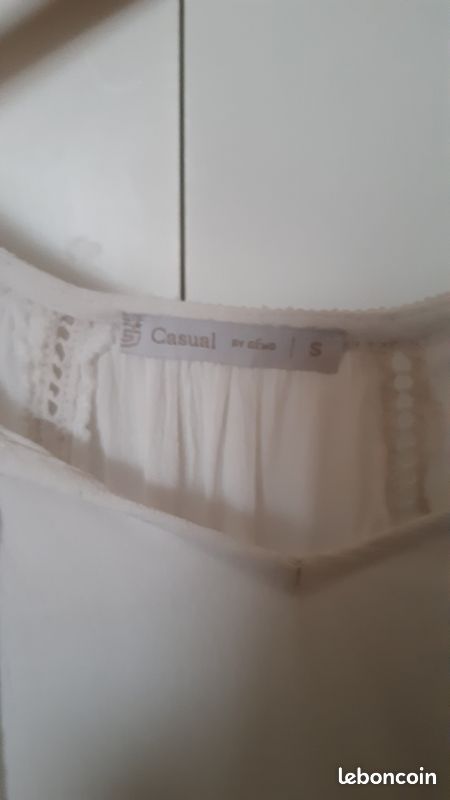 Blouse femme blanche Gémo taille S (image 2)
