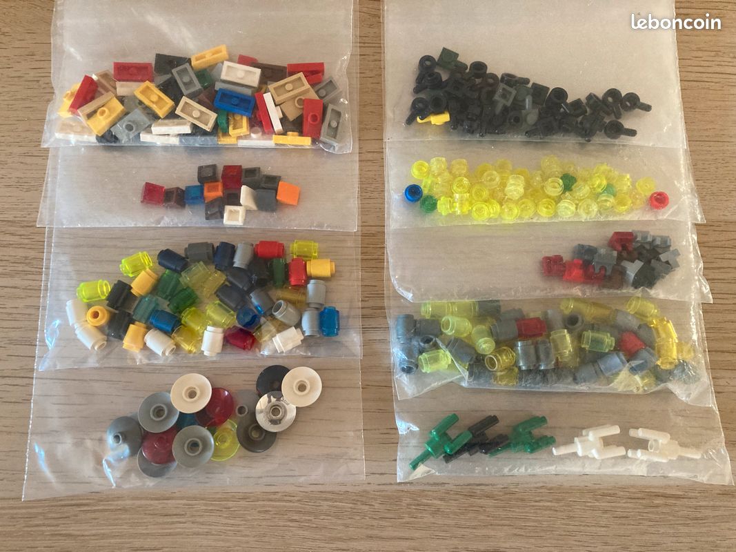 Lot De 5 Sacs De Dominos Colorés – 20 Pièces Par Sac – Jeu éducatif En Plastique, Blocs De Construction, Créativité, Concentration, Dès 3 Ans