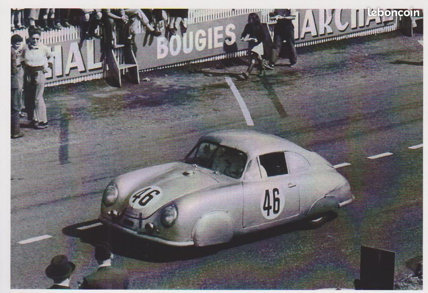 Carte postale porsche 356 sl vuillet mouche 24h du mans (image 1)