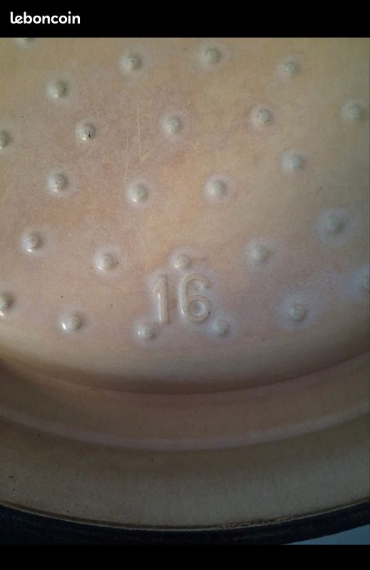 Ancienne cocotte fonte orange doufeu (image 3)