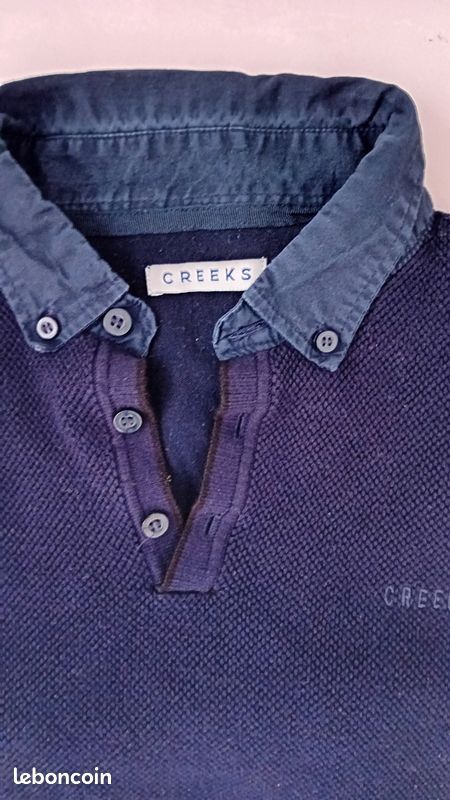 Polo Shirt Polo Creeks Homme Polo Homme Taille L MARINE Creeks