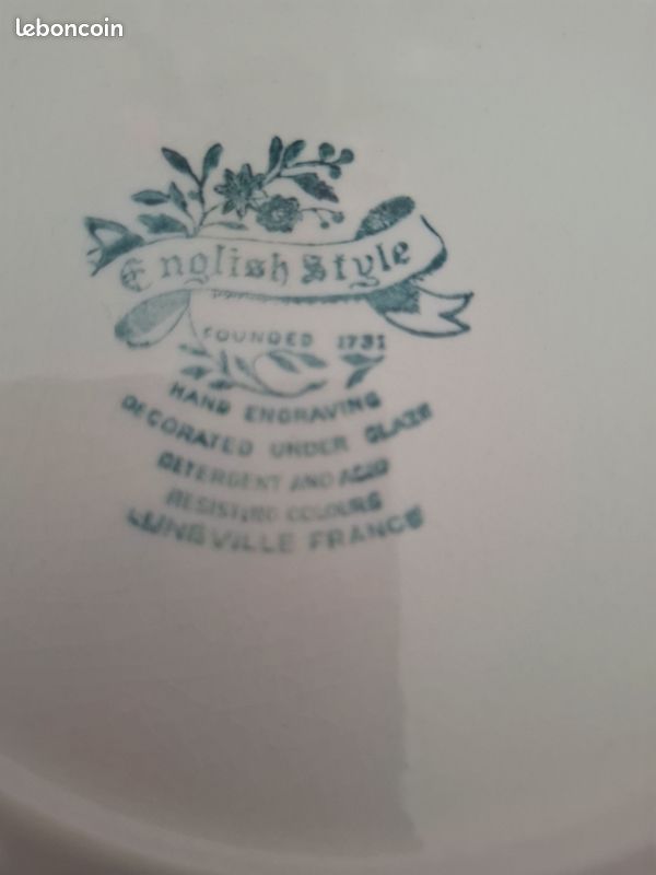 Assiettes procelaine vintage (image 6)