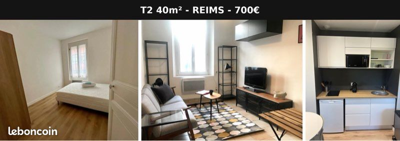 Appartement 2 pièces 40 m² · à Reims · 40 m² · 700 €