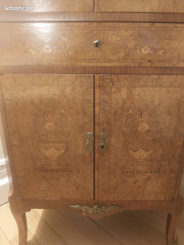 Meuble vitrine style Louis XV XVI (image 3)