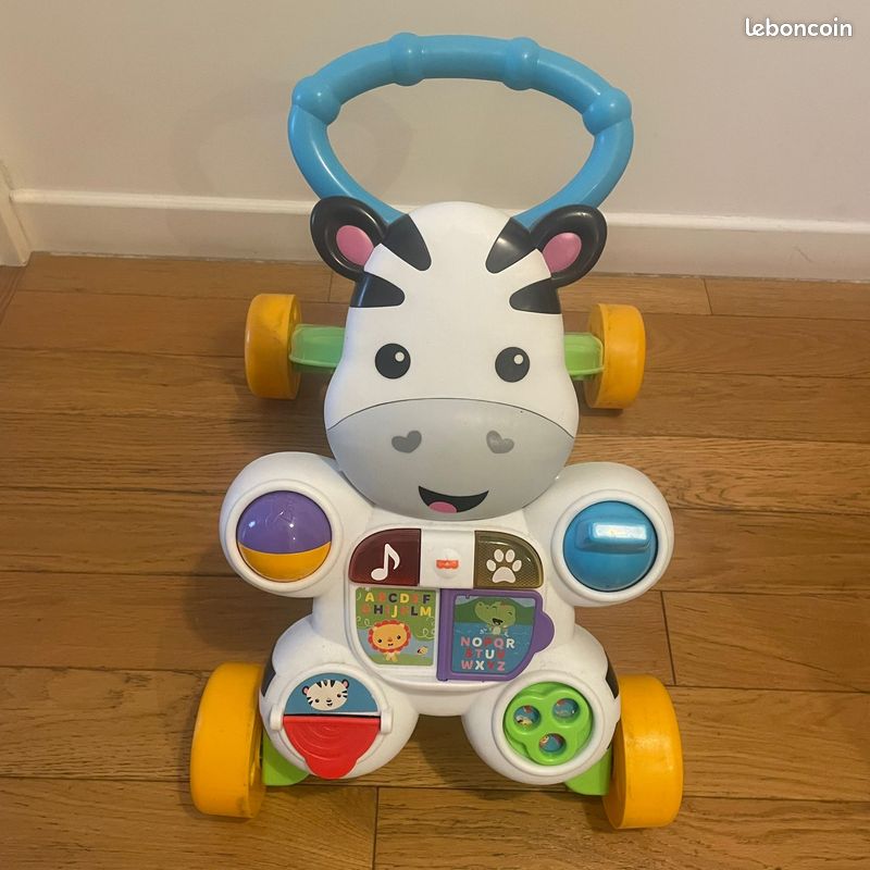 Fisher-​Price Mon Trotteur Zèbre Parlant Français Jouet Evolutif - Main Image
