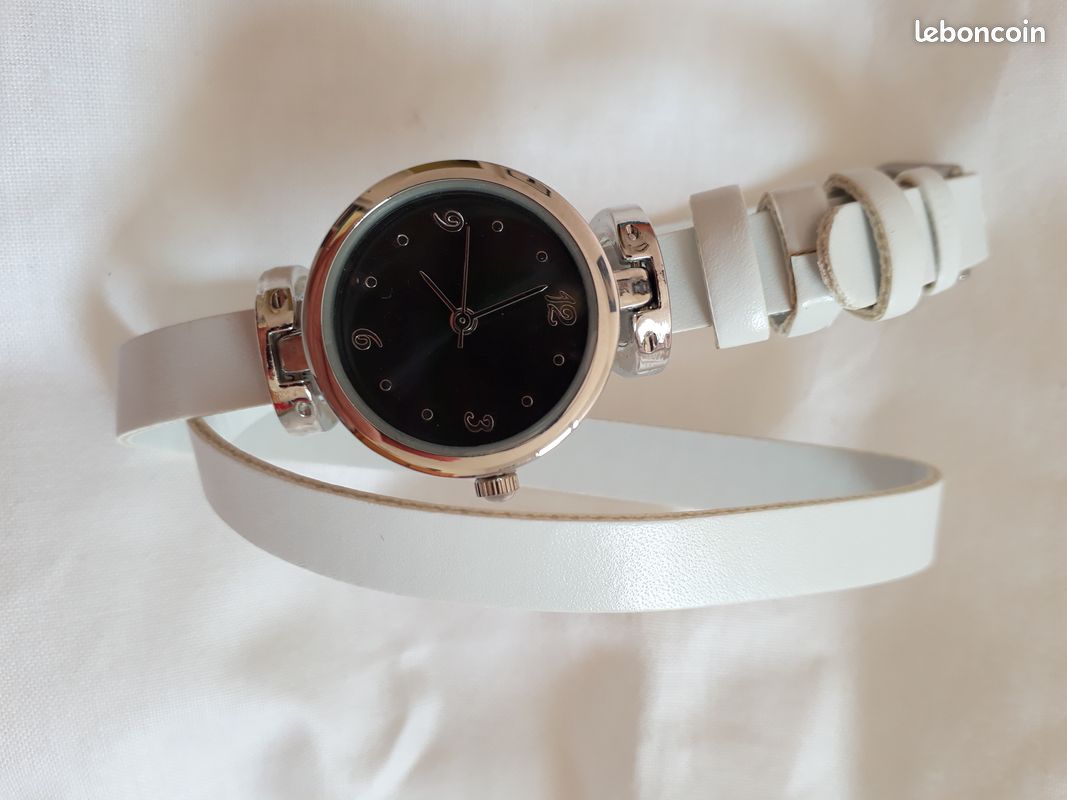 Montre bijou, fond irisé foncé, neuve (image 1)