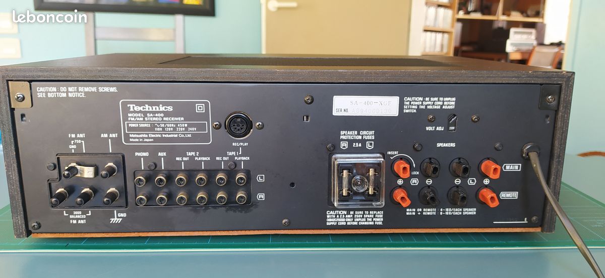 VINTAGE TECHNICS SA-400 FM/AM Stereo Receiver Amp stopped working VINTAGE TECHNICS SA-400 FM/AM Stereo Receiver Amp stopped working