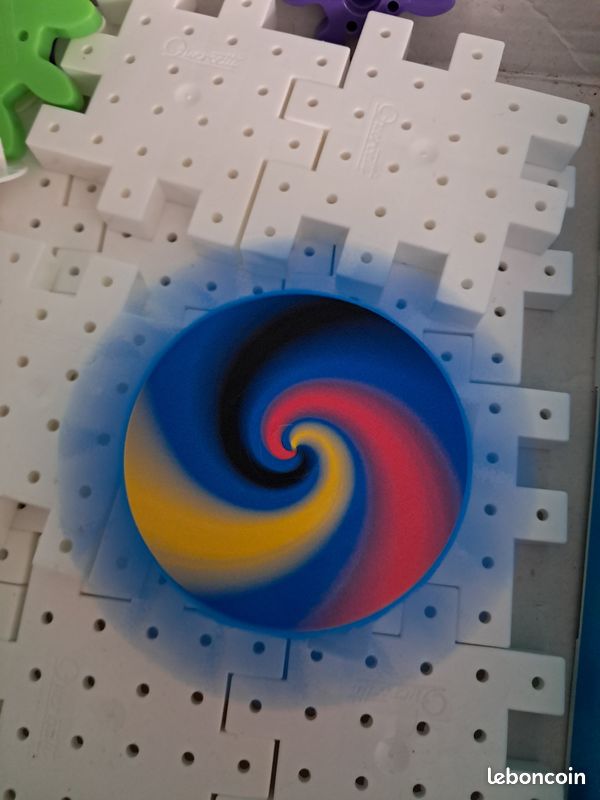 Quercetti Kaleido Gears Play Eco+ - Jeu De Construction Créatif Avec Engrenages Colorés Pour Enfants Dès 3 Ans