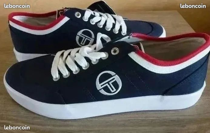 Paire de chaussures Sergio Tacchini marine chaussures toile Tige textile bleu / blanc / rouge Doublure et semelle intérieure textile Semelle extérieure caoutchouc neuf avec étiquette (image 7)