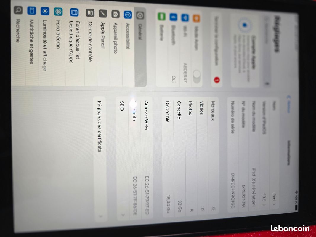IPad 6è, 7è, 8è, 9è Géné. Autres Tablettes Samsung, Lenovo Asus, Surfaces.. (image 18)